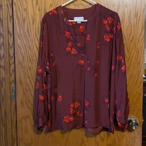 Maroon and red Blouse